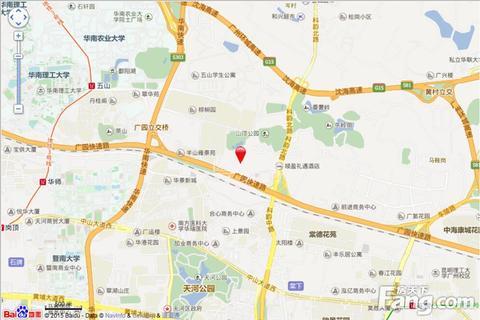 珠江东境花园位置交通图